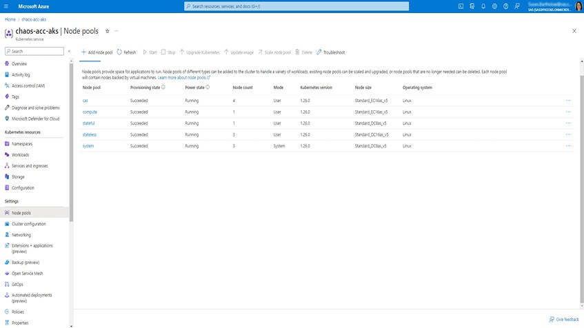 SAS Viya on Azure showing Azure confidential computing